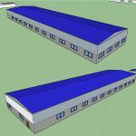 Q355 / Q235 Steel Structure Farm Frame Prefab Building Construction GB