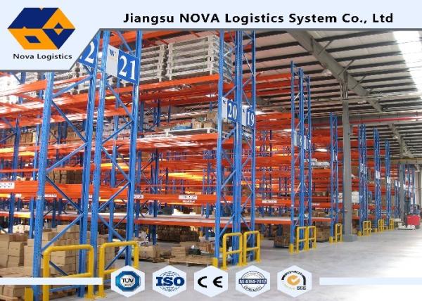 Plastic Powder Coating Heavy Duty Adjustable Shelving , Mobile Pallet Racking