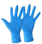 Blue Nitrile Dipped Gloves AQL4.0 Grade In Stock