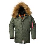 Multi Pocket Mens Warm Long Winter Bomber Jacket With Fur Hood Removable