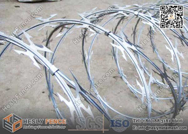 China butterfly Military Razor Wire Coil 