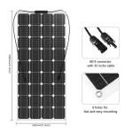 Photovoltaic Flexible Bendable Solar Panel 100w 200w 250w 300w 400w 500w ETFE