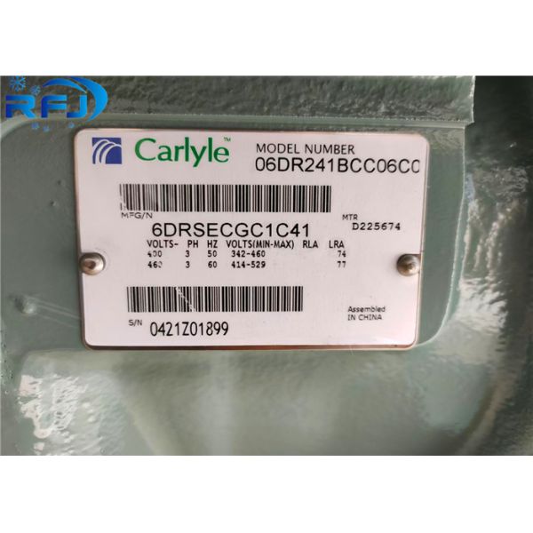 Stainless Steel Semi Hermetic Piston Compressor R404 For Carlyle Carrier