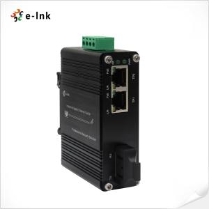 Wholesale Mini Industrial 1-Port 1000X to 2-Port 10/100/1000Base-T 60W PoE++ Media Converter from china suppliers