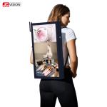 700nits 26000mA Lcd Walking Mobile Billboard 22 Inch