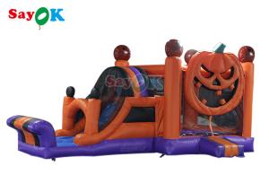 Wholesale Halloween Pumpkin Inflatable Jumping Castle With Slide Combo from china suppliers