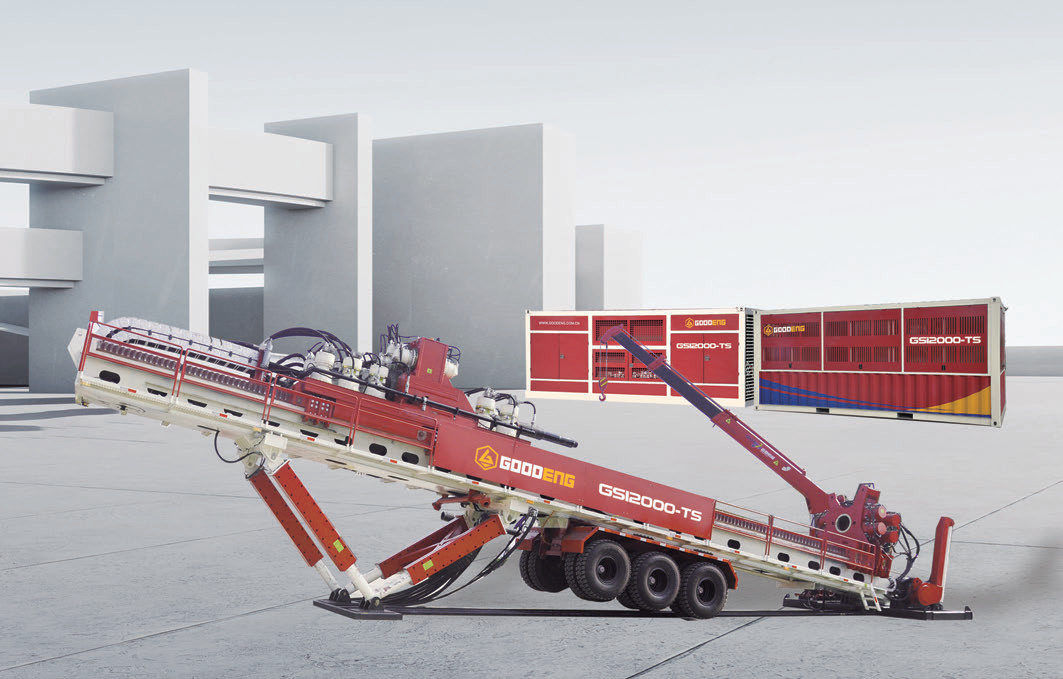 GS12000-TS horizontal directional drilling machine, 1200ton horizontal directional drilling machine, 1200ton hdd machine, 1200ton hdd rig, goodeng hdd