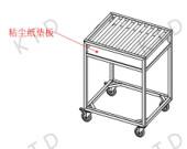 PP Industrial Transfer Trolley Recyclable Aluminum Tube Vertical Transportation