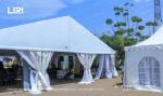 UV Resistant Wedding Party Event Tent With Clear PVC Sidewall