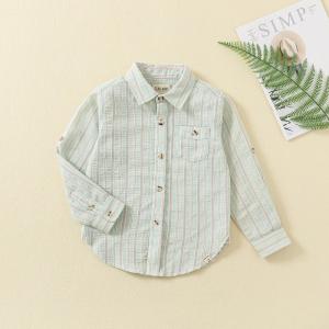 Wholesale gentleman jack clothing dress shirt fine cotton school full sleeves toddler kids simple shirts for boy from china suppliers