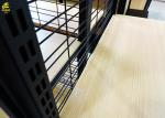 630/900mm Length Wood And Metal Shelves Beech Wood Grain Colour Wire Mesh