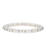 Amazonite Beach Gemstone Handmade Pave Beads Bracelets Stretch Multicolor