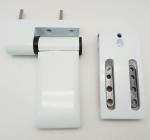 White Upvc Door Hinges , Composite Door Adjustable Hinges Power Coated