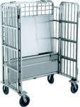 OEM Guest Room Equipment Hotel Laundry Cart 8" Mute PPR With Break
