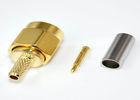 Waterproof SMA RF Coaxial Connectors Connector Male Plug Straight Crimp On Coax