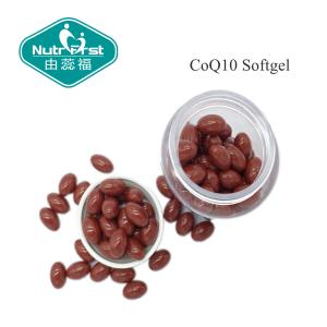 China Red Color CoQ10 softgel with 30mg/60mg/100mg for Heart Health Food/Contract Manufacturing on sale