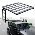 JEEP JK 4X4 Off Road Vehicle Roof Rack Black Aluminum Alloy with Install