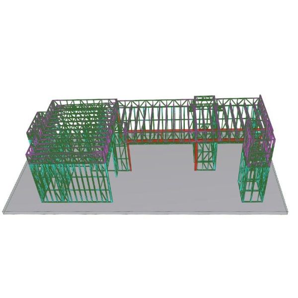 Fast Construction Prefabricated Steel Structure Single Family Home Bungalow House