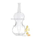350ml 500ml 750ml 1000ml Guitar Shape Glass Bottles With Gold Lid For Whiskey