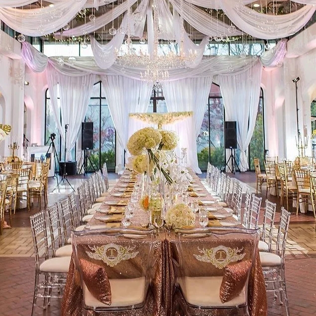 Transparent Resin Phoenix Chair Clear Plastic Hotel Acrylic Wedding Chair
