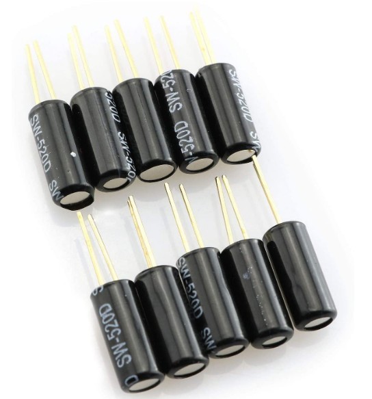 SW-520D 12V 0.1A Black Ball Class Angle Switch