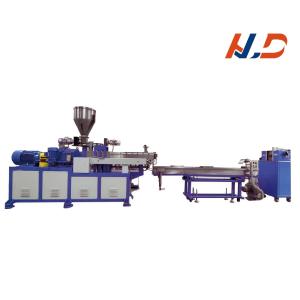 Wholesale HLD-20 small pelletizer plastic experimental equipment twin-screw pelletizing extruder from china suppliers
