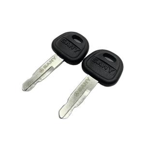 Wholesale 13.4*12.7*12.7 Solidified Paper Ignition Door Key for Sany SY85C SY115 SY200C SY245 SY285 SY700 SY480 SY550 Excavator from china suppliers