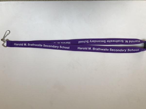 2.0*90cm Silk Screen Lanyards With Personalized Logo , Purple Trade Show