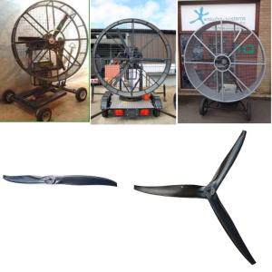 Wholesale Wind machine for film carbon propellers , wind generator propellers, blower propellers 130cm-170cm 2-3-4blades from china suppliers