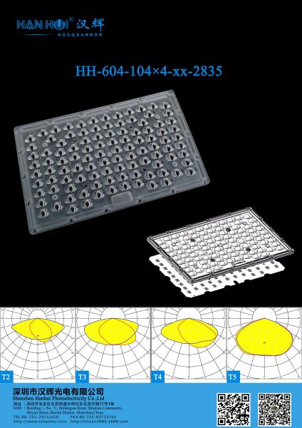 PC Material 2835 Lens High Performance LED Lens For Street Lighting / Parking
