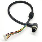 8 Pin iP65 Car Waterproof Connector Right Angle Head Male To Female