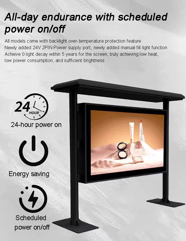 Digital Outdoor Totem with Anti-Reflective Screen and High Durability for Public Spaces OEM Wholesale