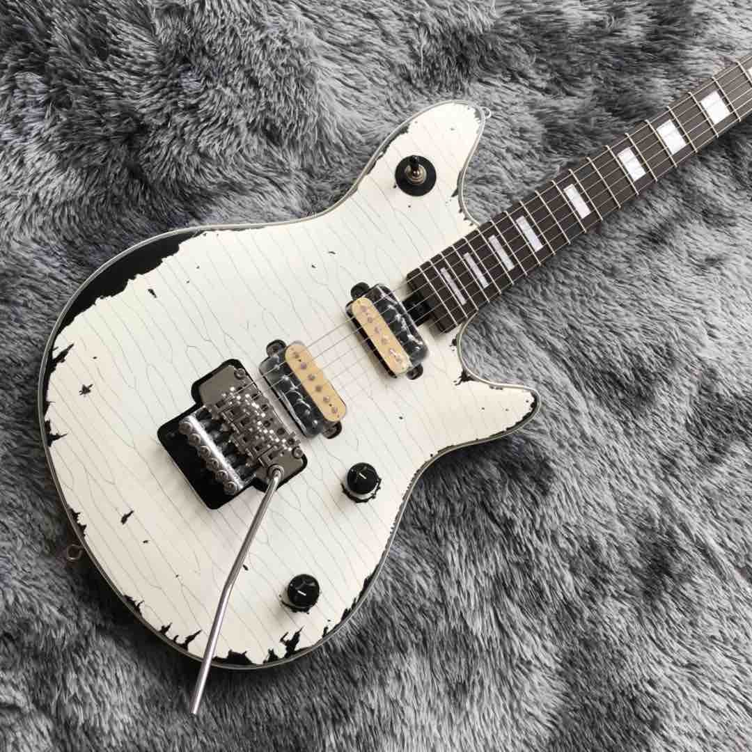 Prince Clouds Relic EVH Wolfgang VS Eddie Van Halen Sunburst Wolf Electric Guitar