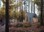 Space A Frame Prefab Hotel Unit Light Steel Tiny Building Portable Kit Homes