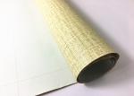 Brown Texture Damask Peel And Stick Wallpaper Environmental PVC Material
