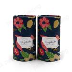 Luxury Cardboard 1200g 2mm Round Gift Boxes For Power Tea Coffee