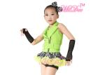 Hip Hop Jazz Tap Costumes / Jazz Dance Outfit With Halter Vest / Zebra Skirt