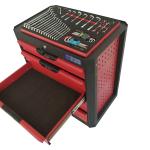 Movable 5 Drawer Tool Trolley , Steel Mobile Tool Box Trolley