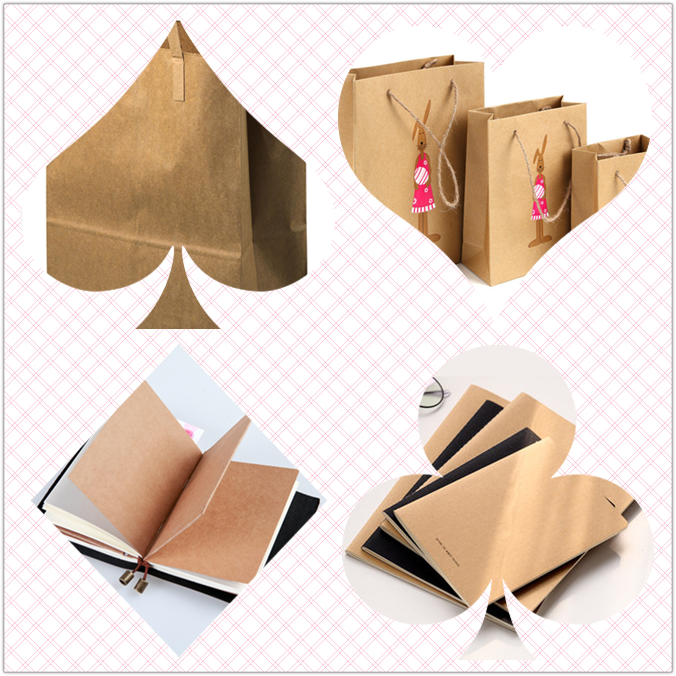 Recycled Brown Craft Paper Bamboo Pulp Eco Friendly 30G 40G 50G