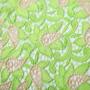 Wholesale F50251 120-130 cm customizable embroidery guipure cord lace fabric with rhinestone from china suppliers