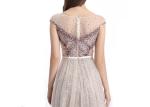 Tulle And Sequined Classy Evening Dress , Sexy Beautiful Evening Dresses