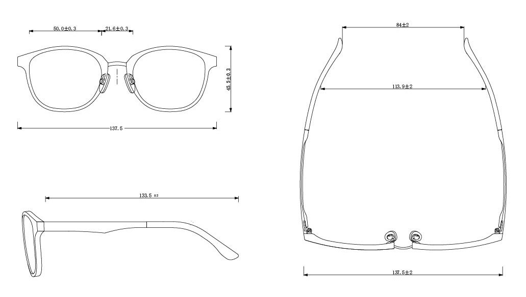 FIR GB/T-7287-2008 Certified Anti Blue Light Eyeglass UV Blue Blocker Spectacles