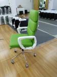 Mid Century High End Executive Chairs , Green Swivel Desk Chair Tilt / Lock