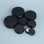 Custom Black Aluminum Candle Tin Metal Case for Solid Scented Candle 6 oz With