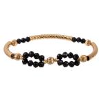 Affordable Infinite Handmade Adjustable Beaded Bracelet Gold Plated For Party