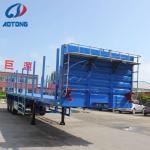 3 Axle Flat Bed 40ft Container Truck Trailer with Twist Locks and Max Payload
