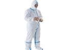 Anti Splash Safety Disposable Coverall Suit Pp Pe Material No Stimulation