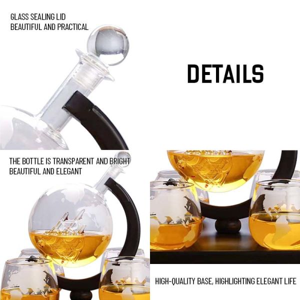 Whiskey Decanter Aerator – 710ml Crystal Oxygenating Carafe for Bulk Wholesale & Custom Branding