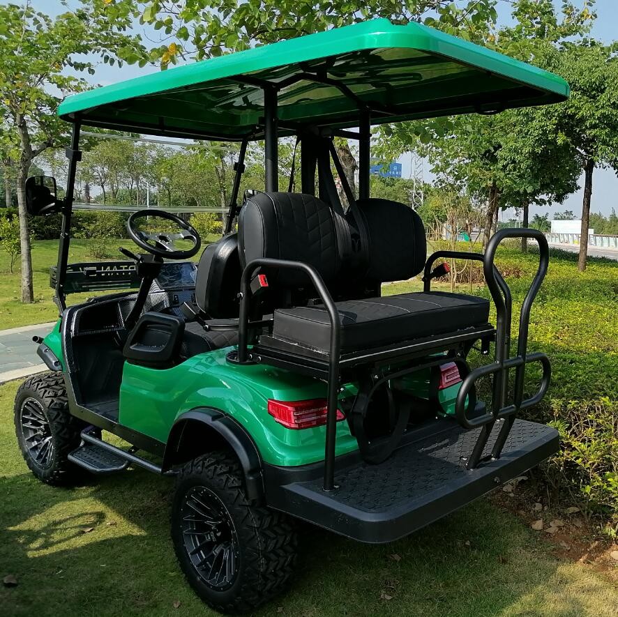 Off Road Electric Lifted Golf Cart 10 Inch TFT IP66 CARplay Display 4 Seater Mini
