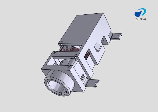 DC Jack Connectors, Cable-to-Board, 3 Position, Phone Jack, Right Angle, Printed
